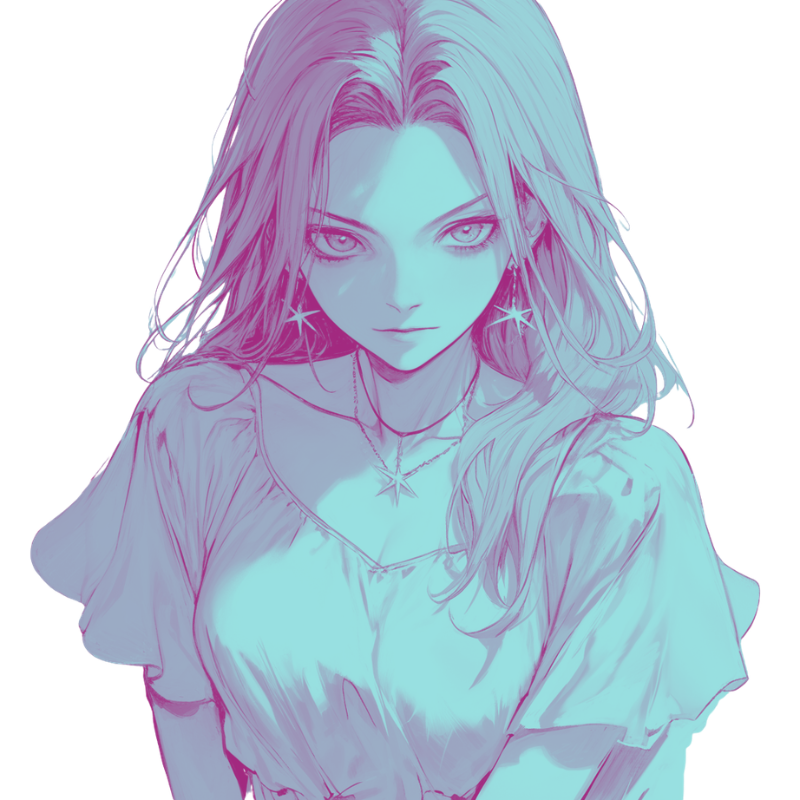 占い子のイラスト